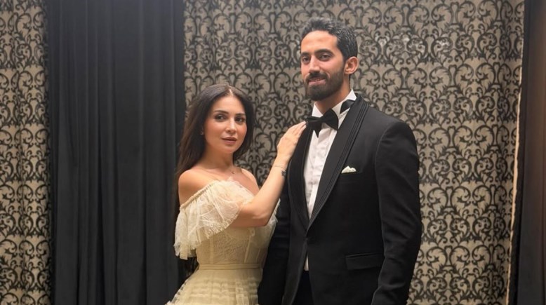 مي عز الدين وزوجها أحمد تيمور