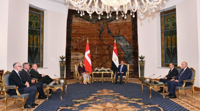 الرئيس عبد الفتاح السيسي والملكة ماري ملكة الدنمارك