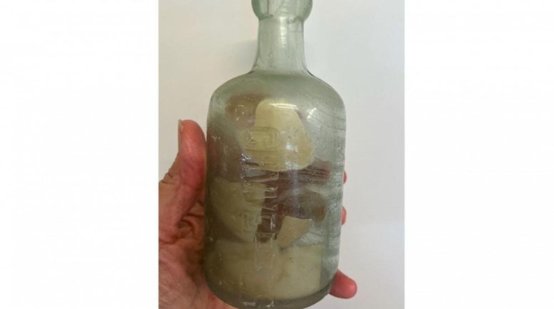 رسالة داخل زجاجة عثر عليها من جنود الحرب العالمية الأولى 