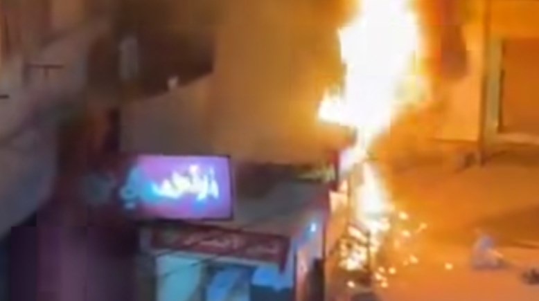 حريق يلتهم محل شهير بالمنيا 