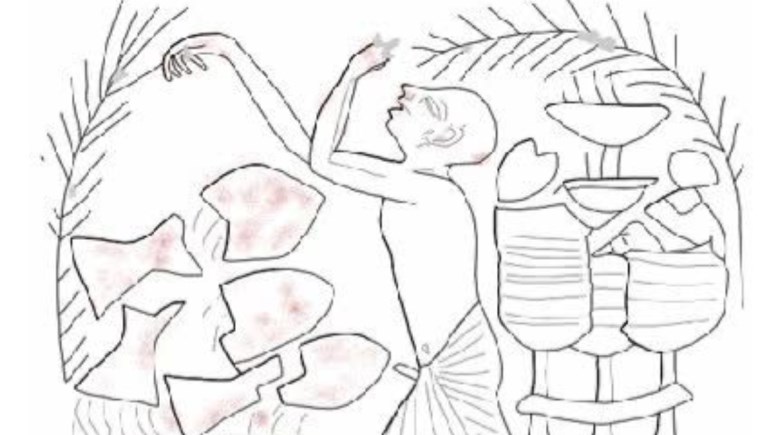 تكسير الاواني الحمراء من الفخار لطرد الشر والارواح الشريرة  منظر من مقبرة الملك حورمحب بسقارة