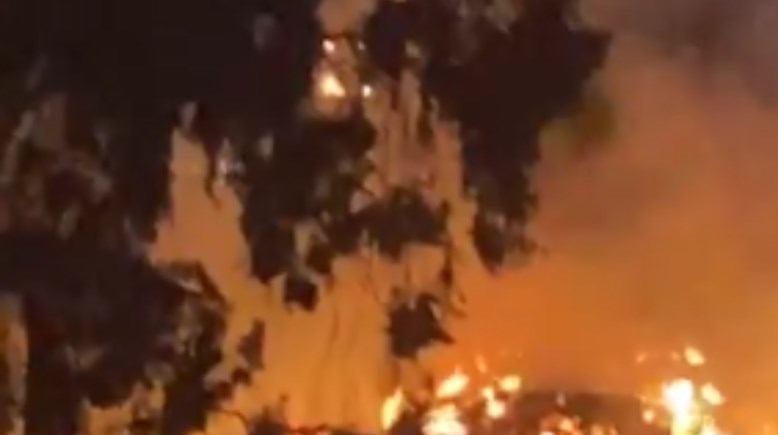 جانب من الحريق 