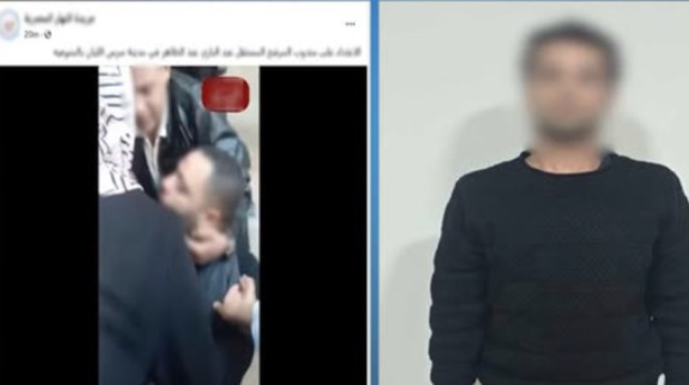 المتهم وجانب من الواقعة 