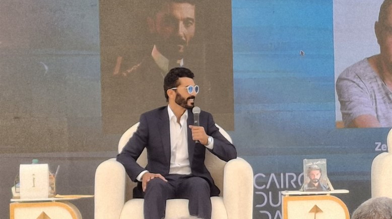 خالد النبوي أثناء ندوته بمهرجان القاهرة