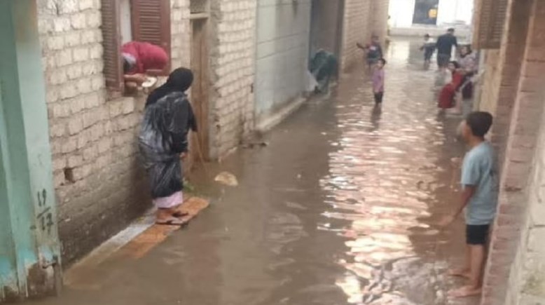 صورة من المناطق المتضررة 