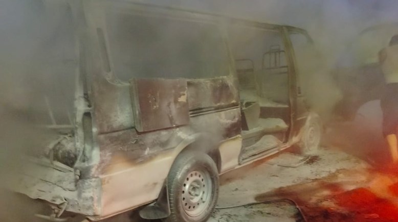 جانب من الحادث 