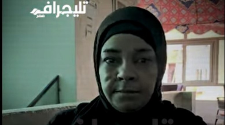 السيدة فاطمة شعبان المصابة بالسرطان في أكتوبر 