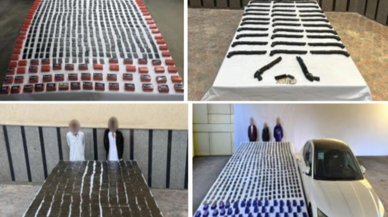 جانب من المضبوطات 