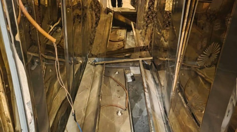 إصابة 4 أشخاص فى حادث سقوط اسانسير بكوم أمبو فى اسوان