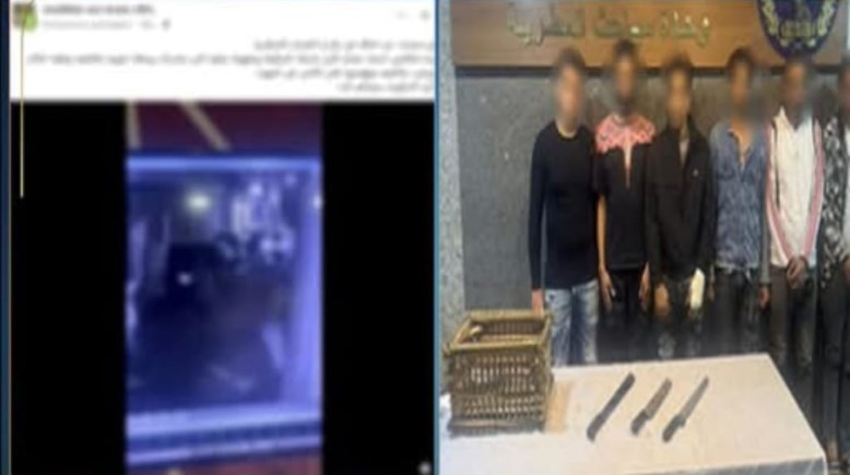 المتهمون بعد ضبطهم