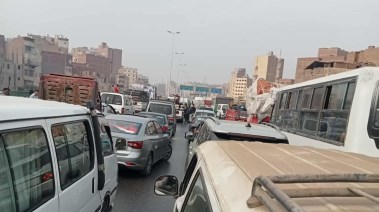 تكدس مروري على محور 26 يوليو تكدس مروري على محور 26 يوليو