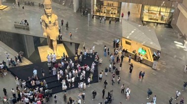 إقبال كثيف على المتحف المصري الكبير