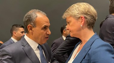 وزير الخارجية بدر عبدالعاطي وإيفيت كوبر وزيرة خارجية المملكة المتحدة