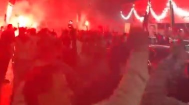 احتفالات المرشح هشام بدوي بفوزه