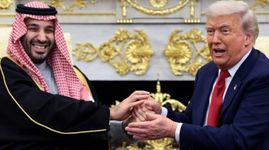  الرئيس الأمريكي دونالد ترامب وولي العهد السعودي محمد بن سلمان