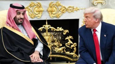 الرئيس الأمريكي ترامب والأمير محمد بن سلمان في مؤتمر صحفي بالبيت الأبيض 