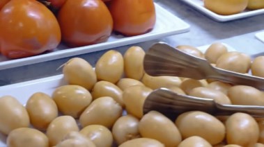 جانب من الوجبات المخصصة للنباتيين في فنادق الغردقة