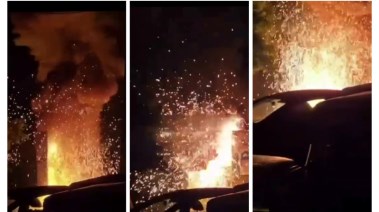 حريق محول كهرباء بالبحيرة