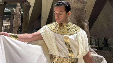 أدهم سامح احد المشتركين في إحياء تحتفالية المتحف المصري الكبير