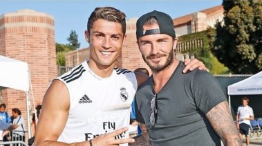 ديفيد بيكهام وكريستيانو رونالدو