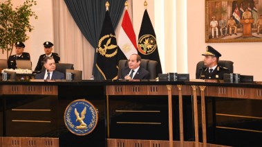 الرئيس السيسي خلال متابعته اختبارات كشف الهيئة