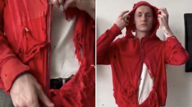 سترة بالنسياجا الممزقة