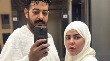 إسماعيل الليثي وزوجته شيماء سعيد