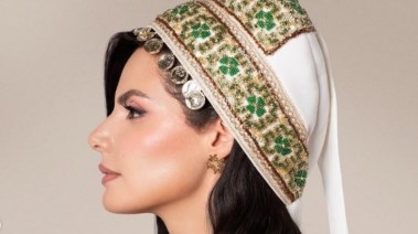 نادين ايوب بإطلالة فلكلورية