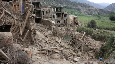 آثار الزلزال المدمر في أفغانستان