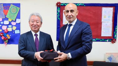 لقاء وزير التربية والتعليم، محمد عبداللطيف، مع أكيهيكو تاناكا، رئيس الوكالة اليابانية للتعاون الدولي 