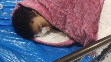 الطفل المصاب