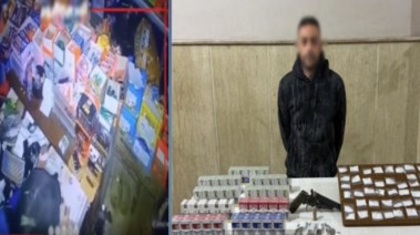 المتهم والمضبوطات 