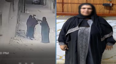 المتهمة وجانب من الواقعة