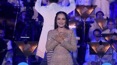 شريهان في حفل افتتاح المتحف المصري الكبير