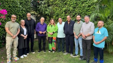 زيارة مجلس النقابة للفنان أشرف زكي