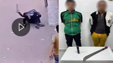 المتهمان وجانب من الواقعة 