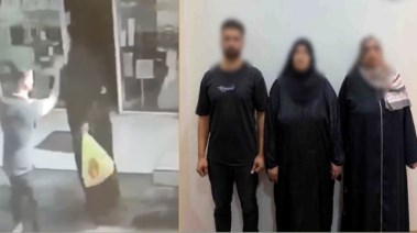 المتهمين وجانب من الفيديو 