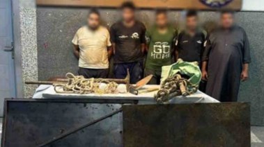 المتهمين والمضبوطات 