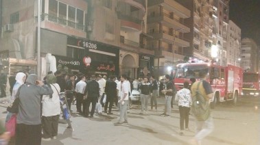 حريق مطعم سوري في الهرم 