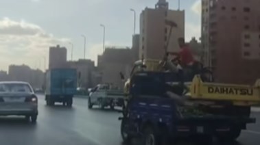 جانب من مطاردة التروسيكل على الدائري 