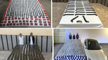 جانب من المضبوطات 