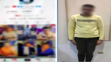 البلوجر بولا سكينه بعد ضبطه 