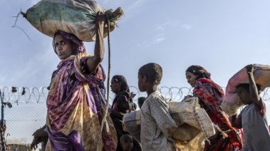 نازحون في السودان جراء الصراع العسكري الممتد منذ عامين