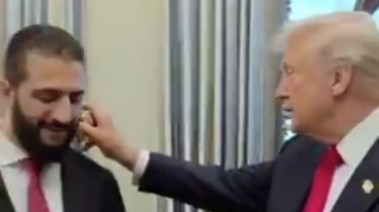 الرئيس الأمريكي دونالد ترامب ونظيره السوري أحمد الشرع