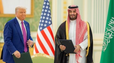  ولي العهد السعودي الأمير محمد بن سلمان والرئيس الأمريكي دونالد ترامب