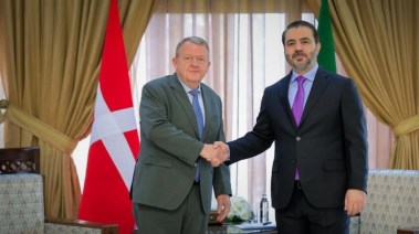 وزير الخارجية والمغتربين السوري أسعد حسن الشيباني ووزير الخارجية الدنماركي لارس لوك راسموسن