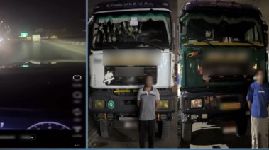 المتهمان بعد ضبطهم