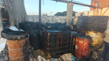 ضبط زيوت فاسدة 