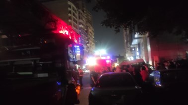 حريق مستشفي ابن سينا بالدقي