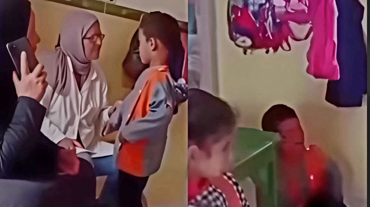 اعتداء معلمة على صغير بالحضانة